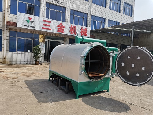 coconut shell wood bamboo charcoal making machine biomass briquette carbonization furnace