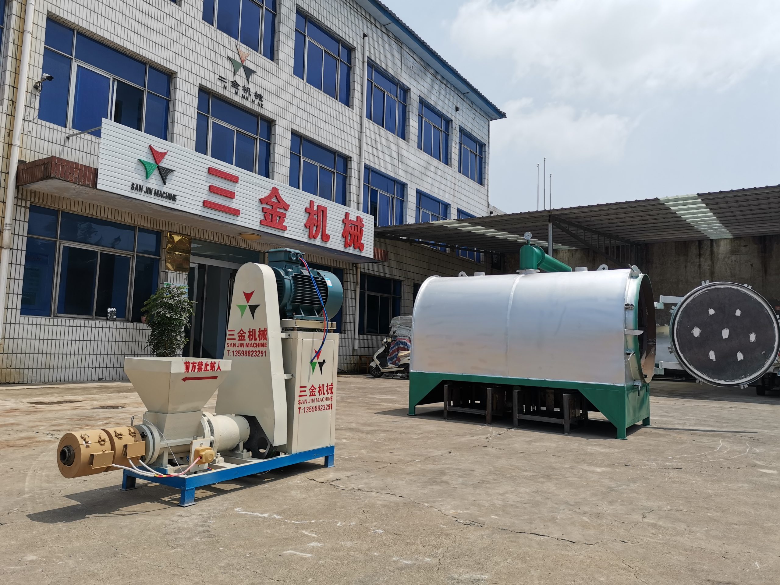 BBQ use screw extruder biomass charcoal briquetting press machine
