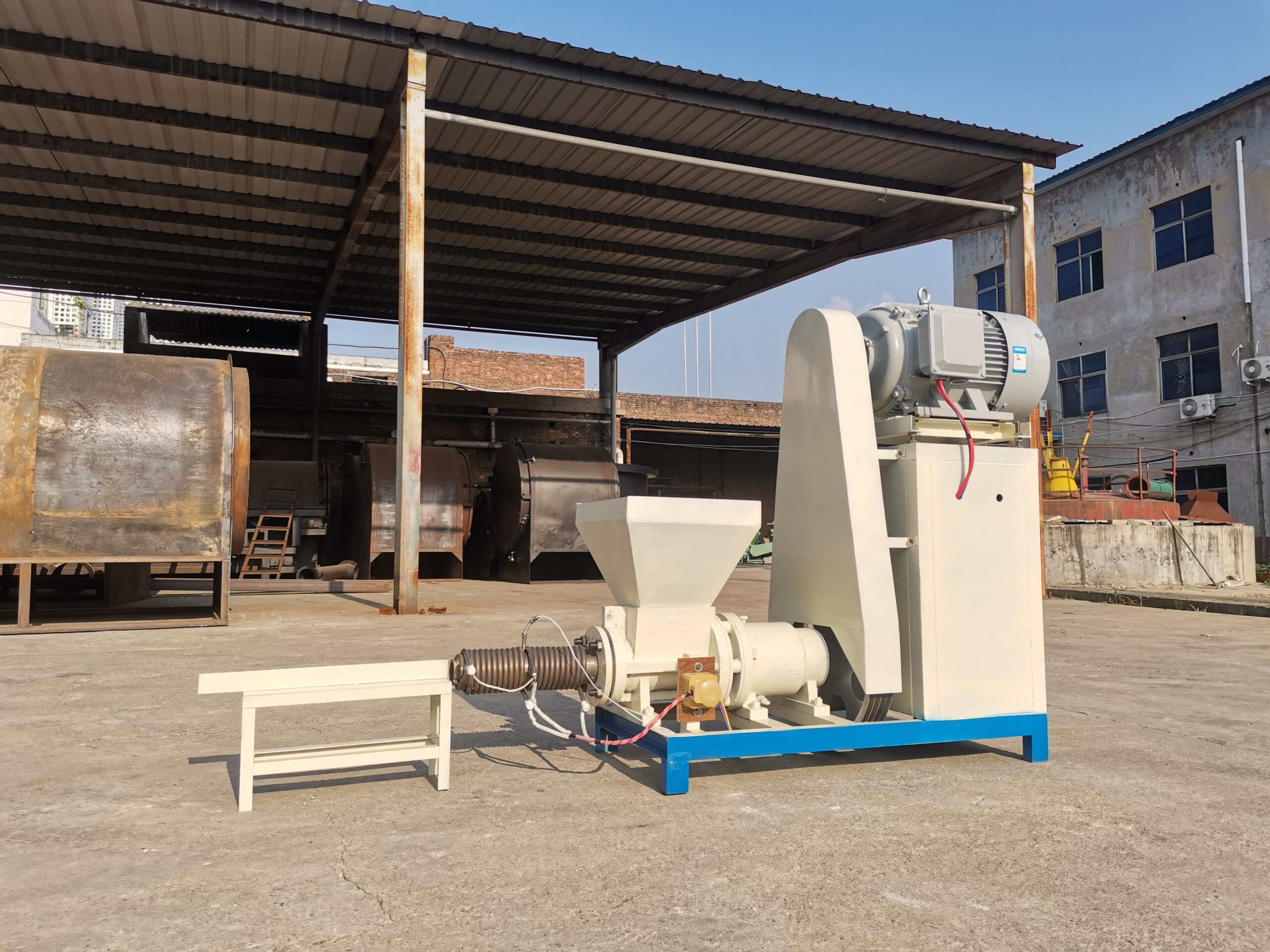 Coffee Husk Grass Sugarcane Bagasse Charcoal Making Machine