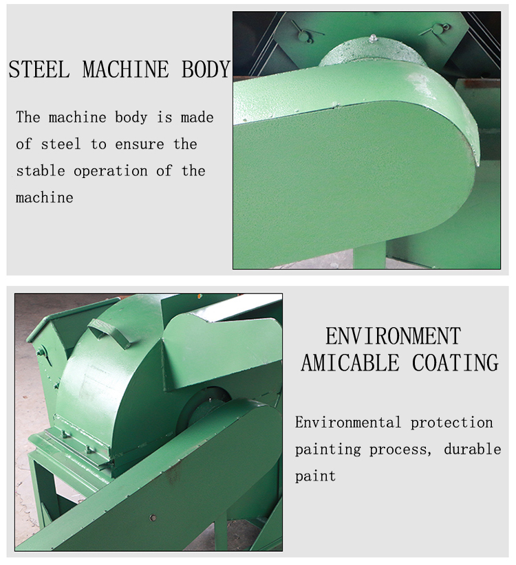 Electric mobile wood chipper machine