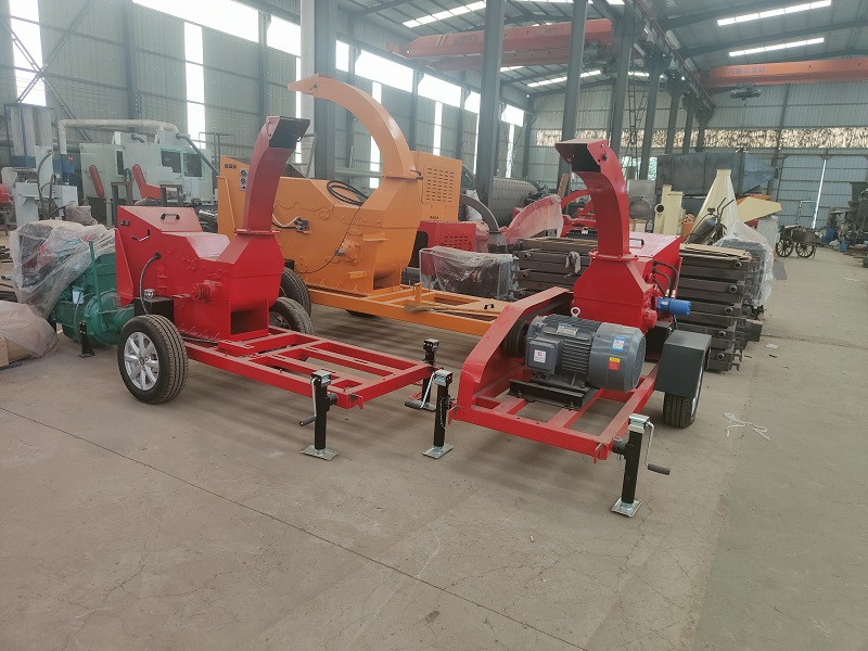 Mobile Diesel Engine Tree Branch Shredder