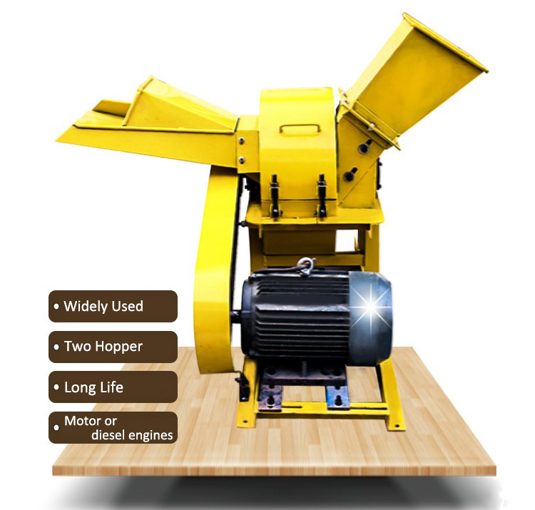 Small chipper sawdust log making machine