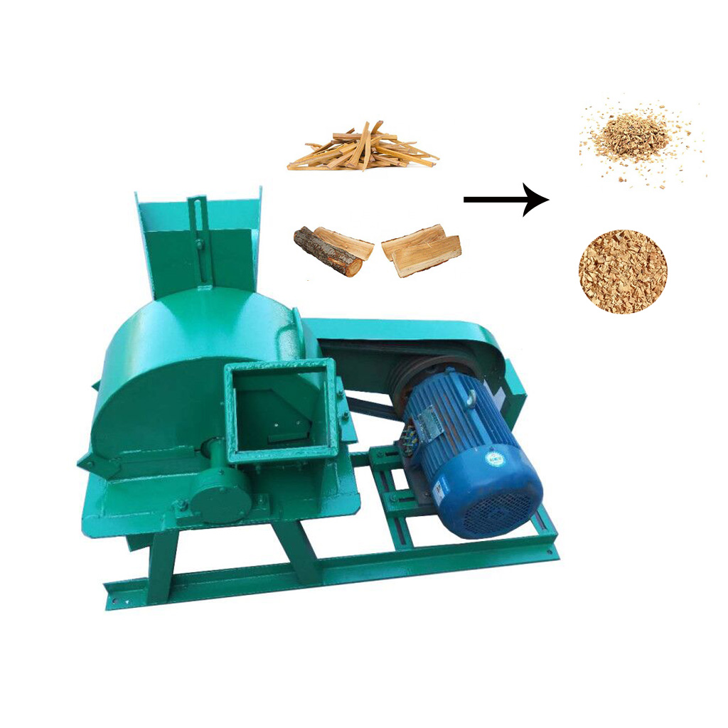 Straw Crusher Mobile Wood Chipper Machine