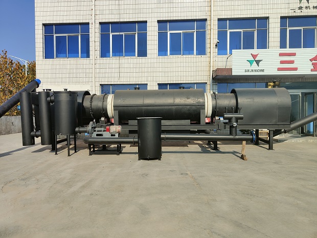 coffee husk olive continous charcoal making machine