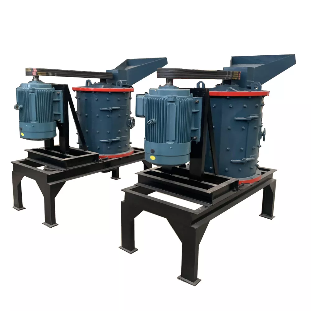 Smokeless High output vertical charcoal crusher