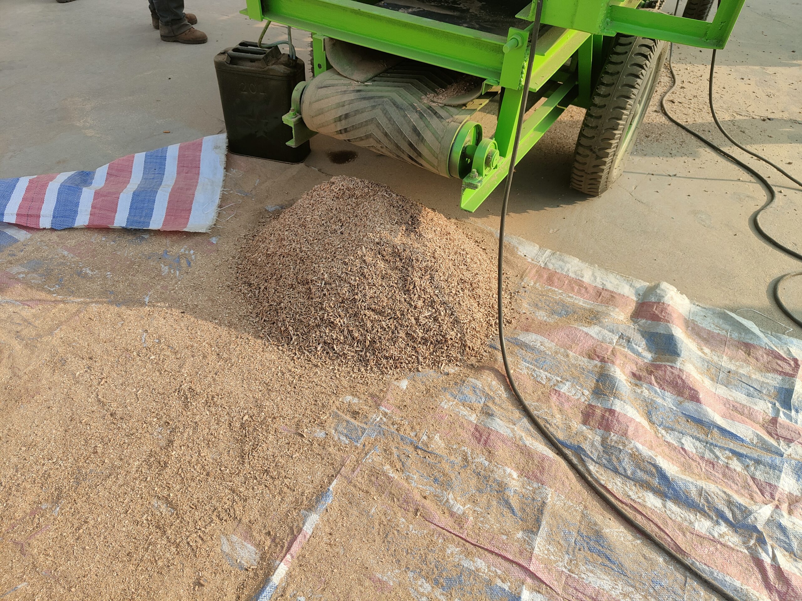 The finished product of biomass hammer mill crusher