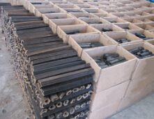 Sawdust briquette for boiler heating