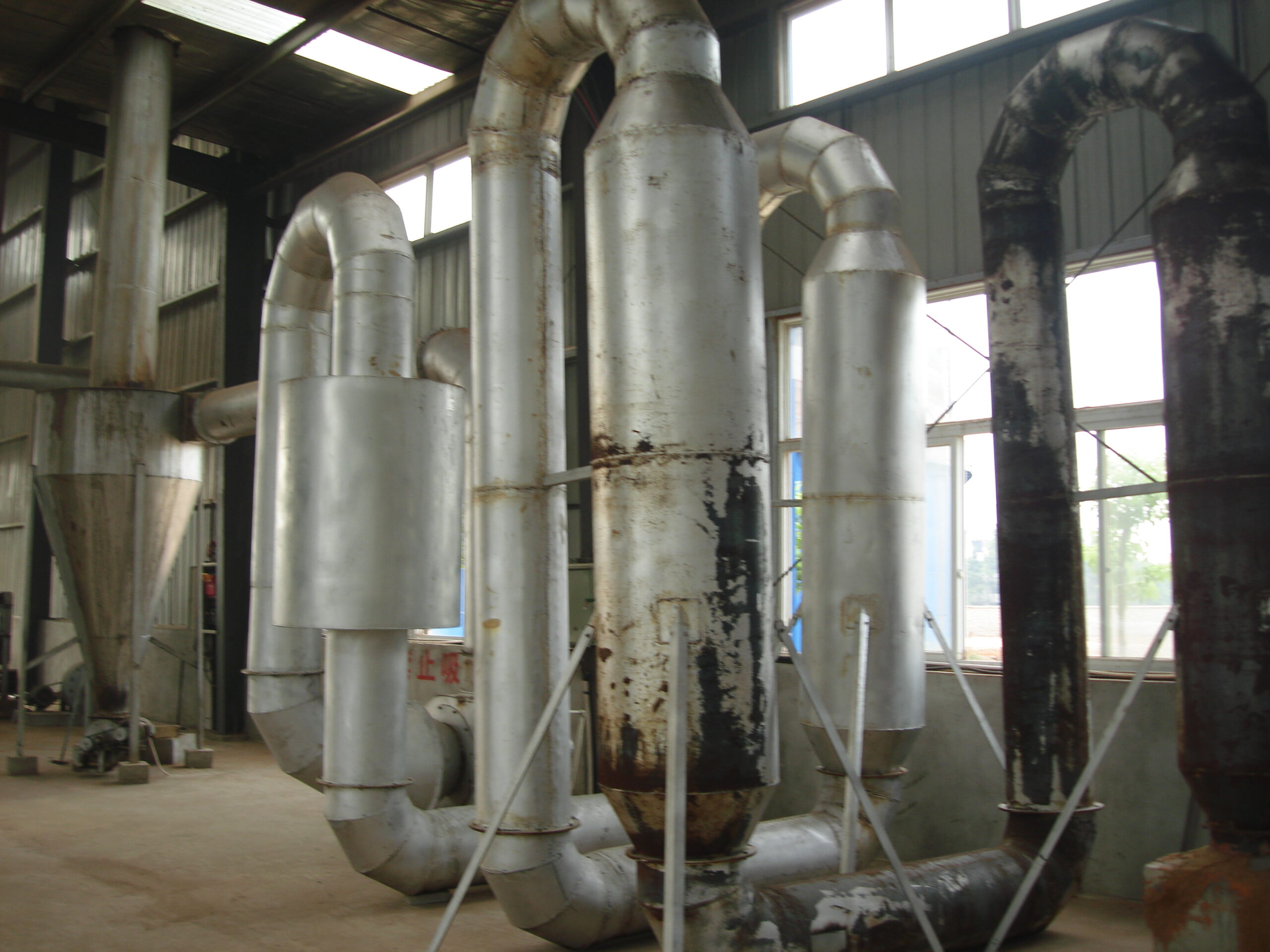 Customer site of charcoal briquettes machine production line