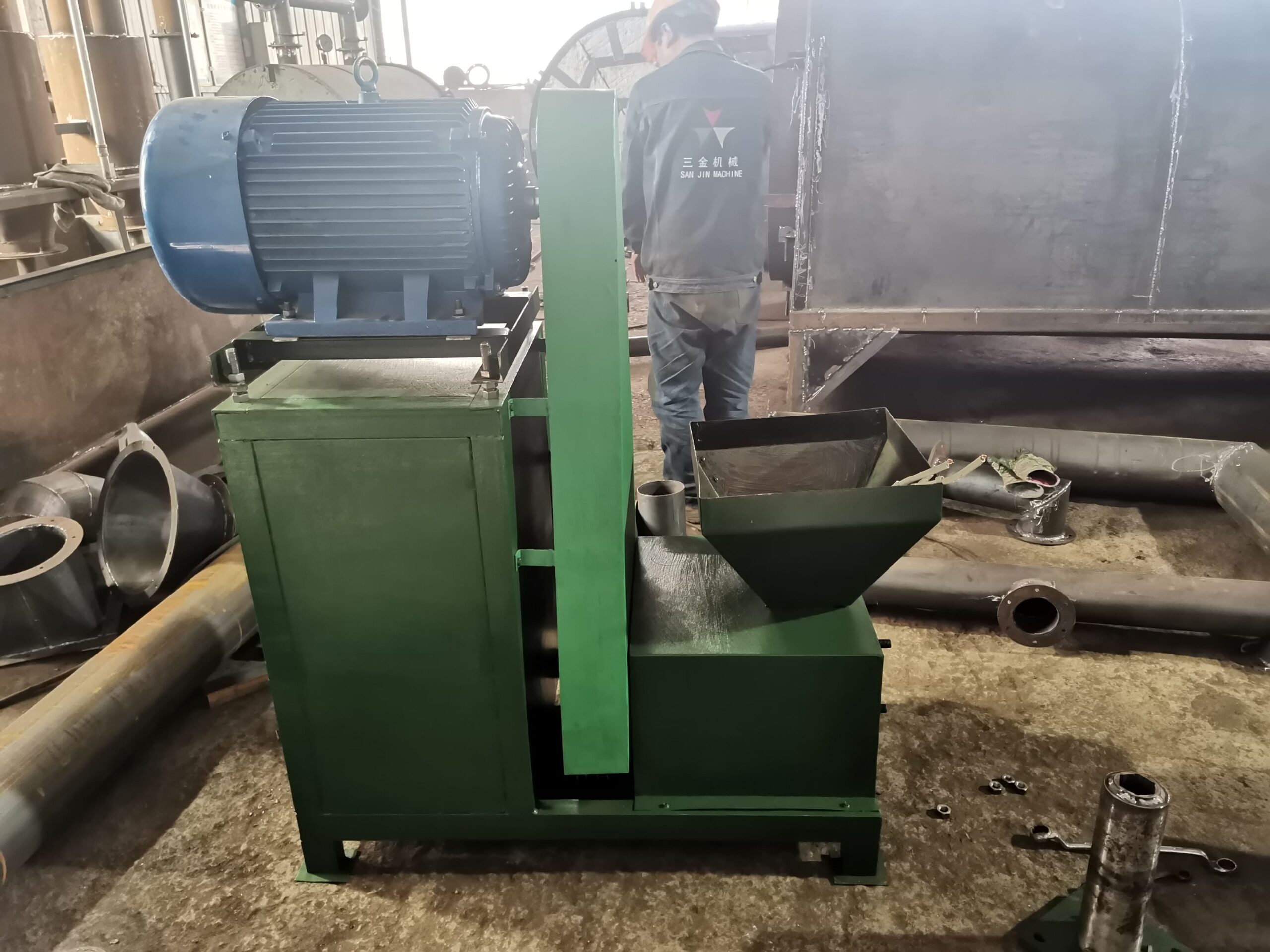 Manufacturing Fire Wood Agro Waste Briquette Making Machine