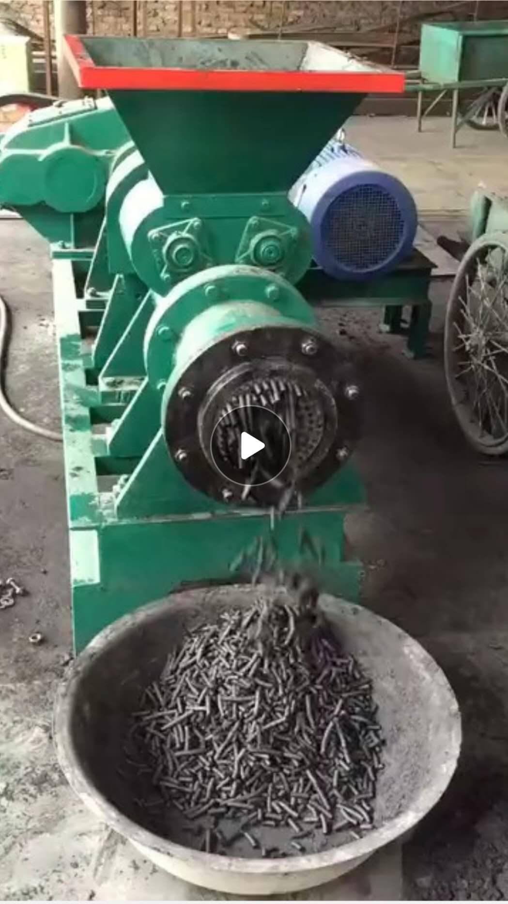 rice husk coal dust extruder machine
