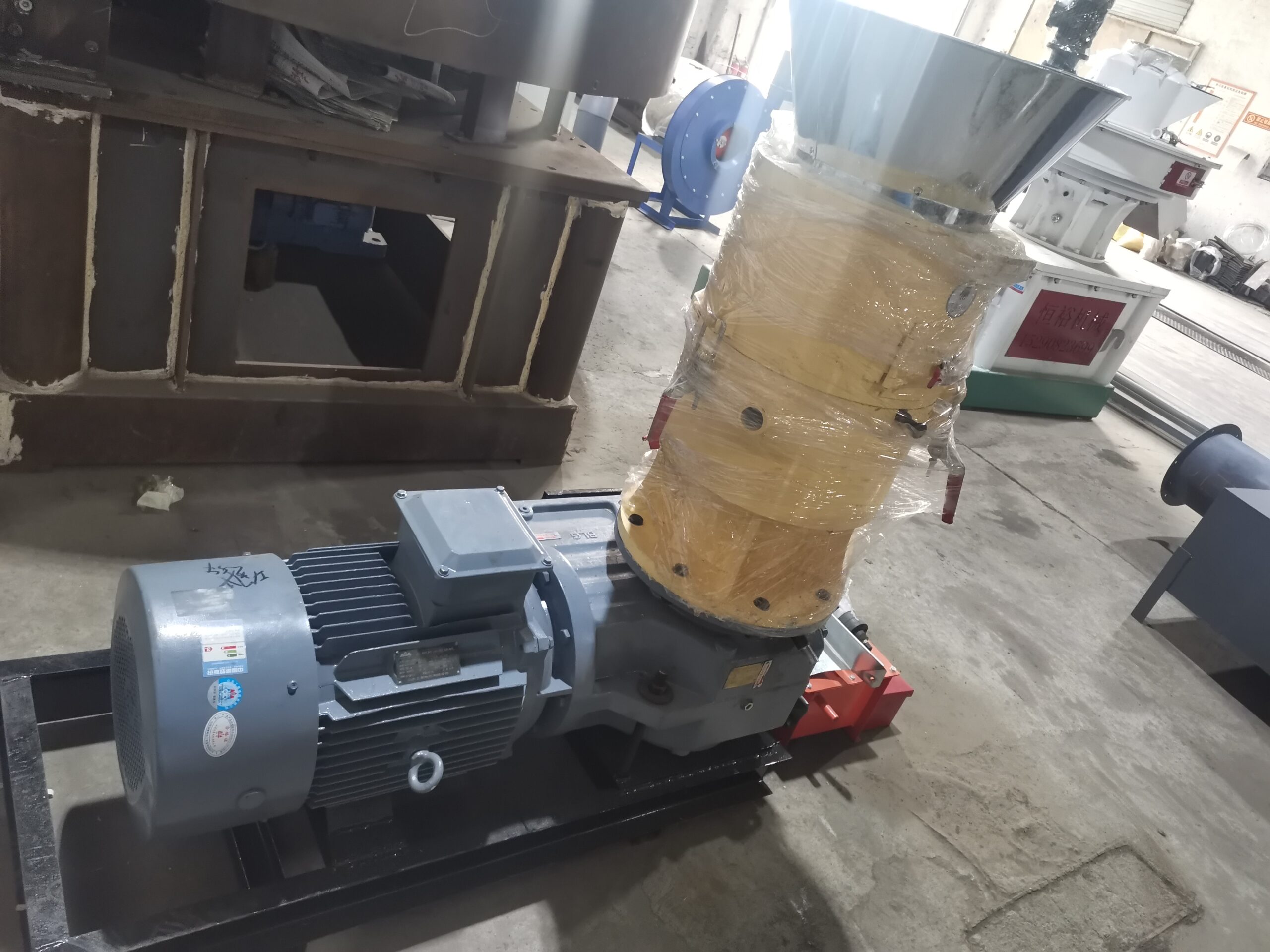 Corn Wheat Stalk hammer mill pellet making machines