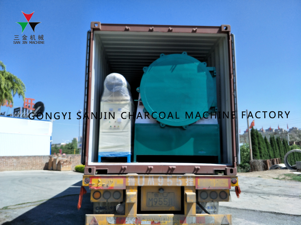 Bamboo Fresh Wood Log Charcoal Carbonization Furnace
