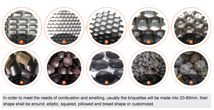 coal biomass wood press briquette machine