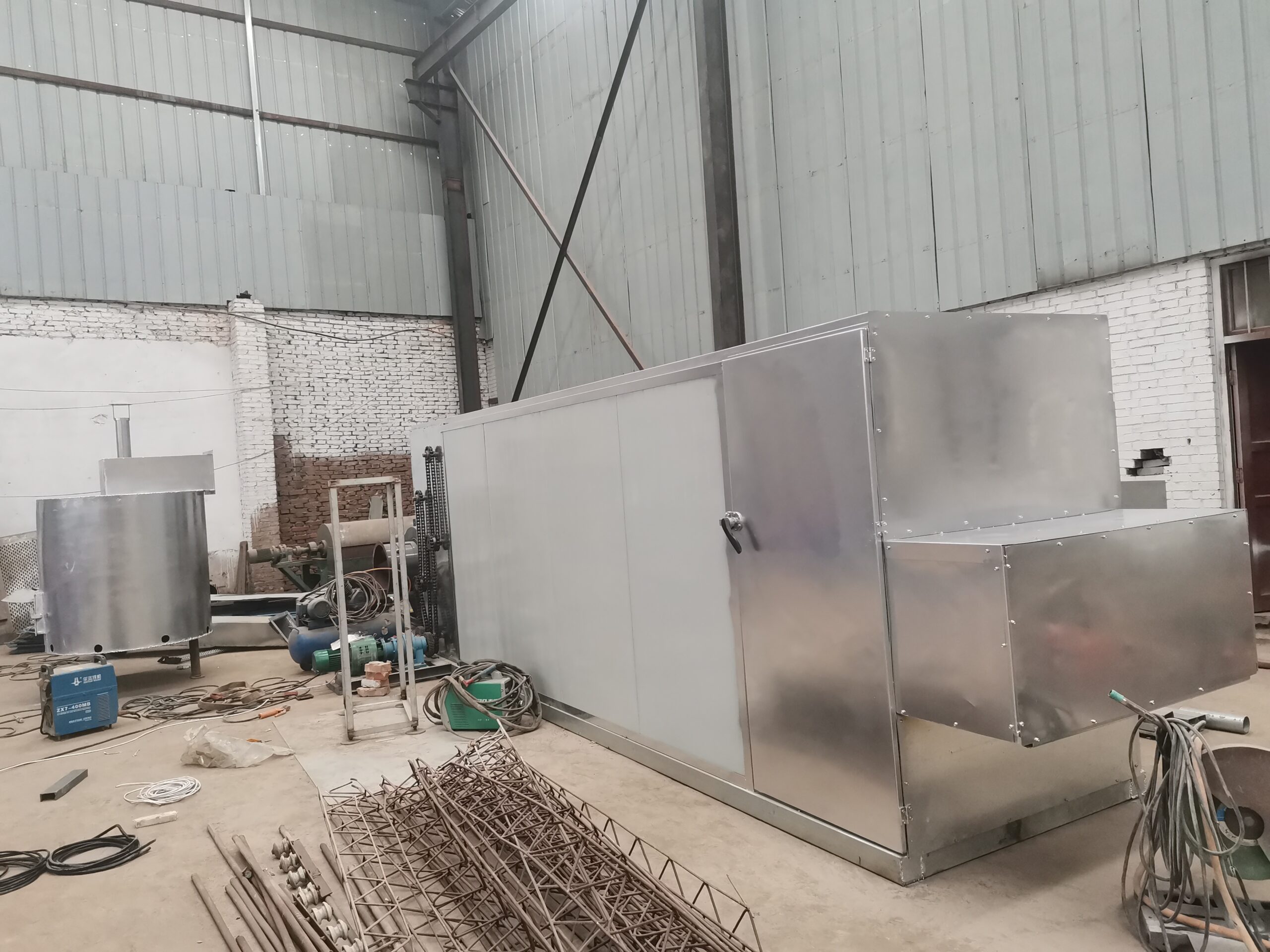 continuous charcoal belt dryer for balls briquette machine