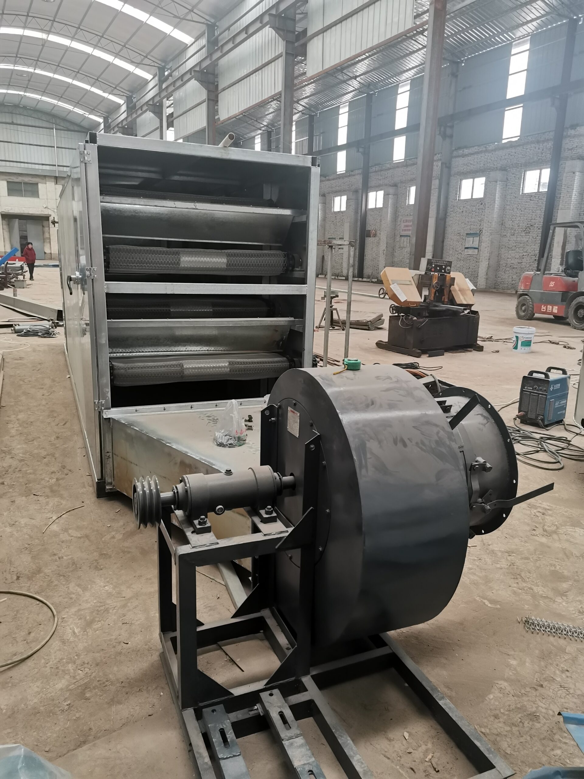 Charcoal Coal Briquettes Continous Conveyor Mesh Belt Chain Plate Dryer