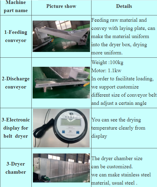 automatic shisha hookah charcoal Mesh Belt Dryer Machine